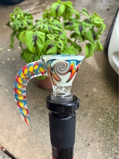 Preview pic of Brand New 14/1 Wig-Wag Martini Slide with Spiral Color Horn