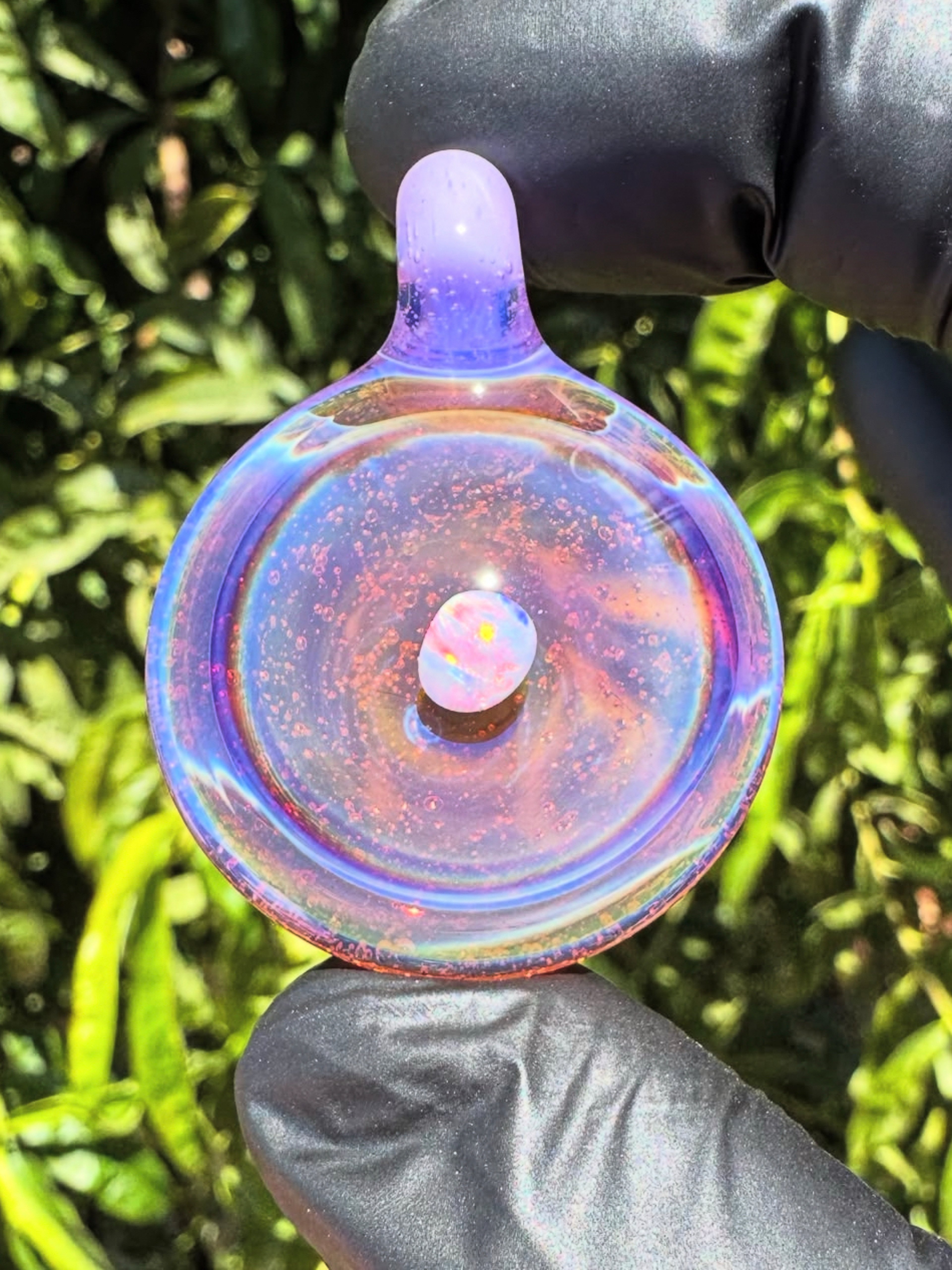 Preview pic of K_Berg91 🔮 Pink Slyme/Amber Purple Opal Pendant 🔮