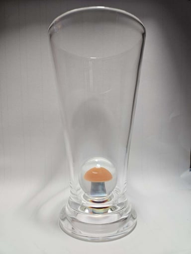 Preview pic of Pilsner glass with a little something extra at the bottom to give you the trip you want!