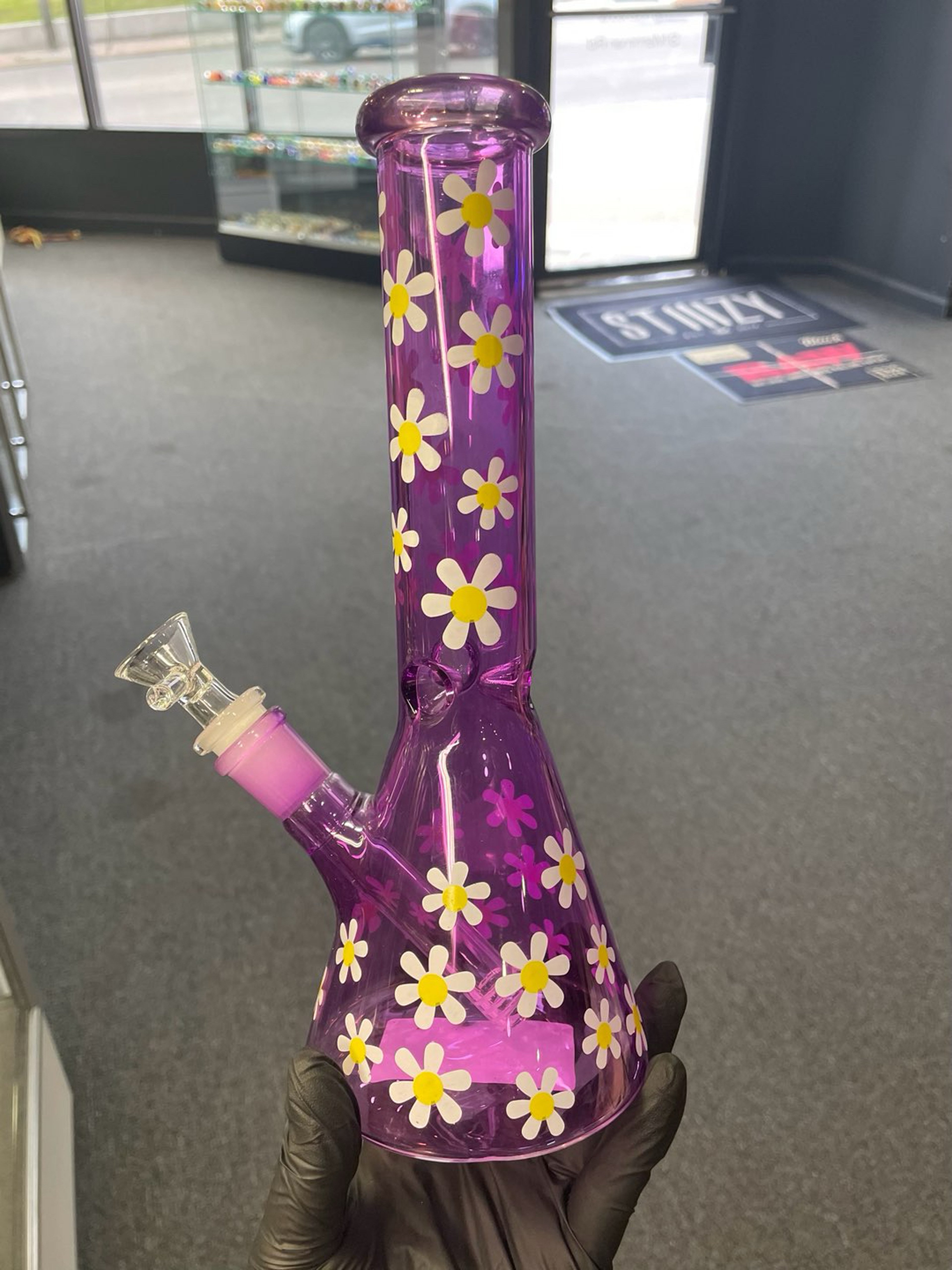 Preview pic of Fluorescent Sun Flower Beaker Purple