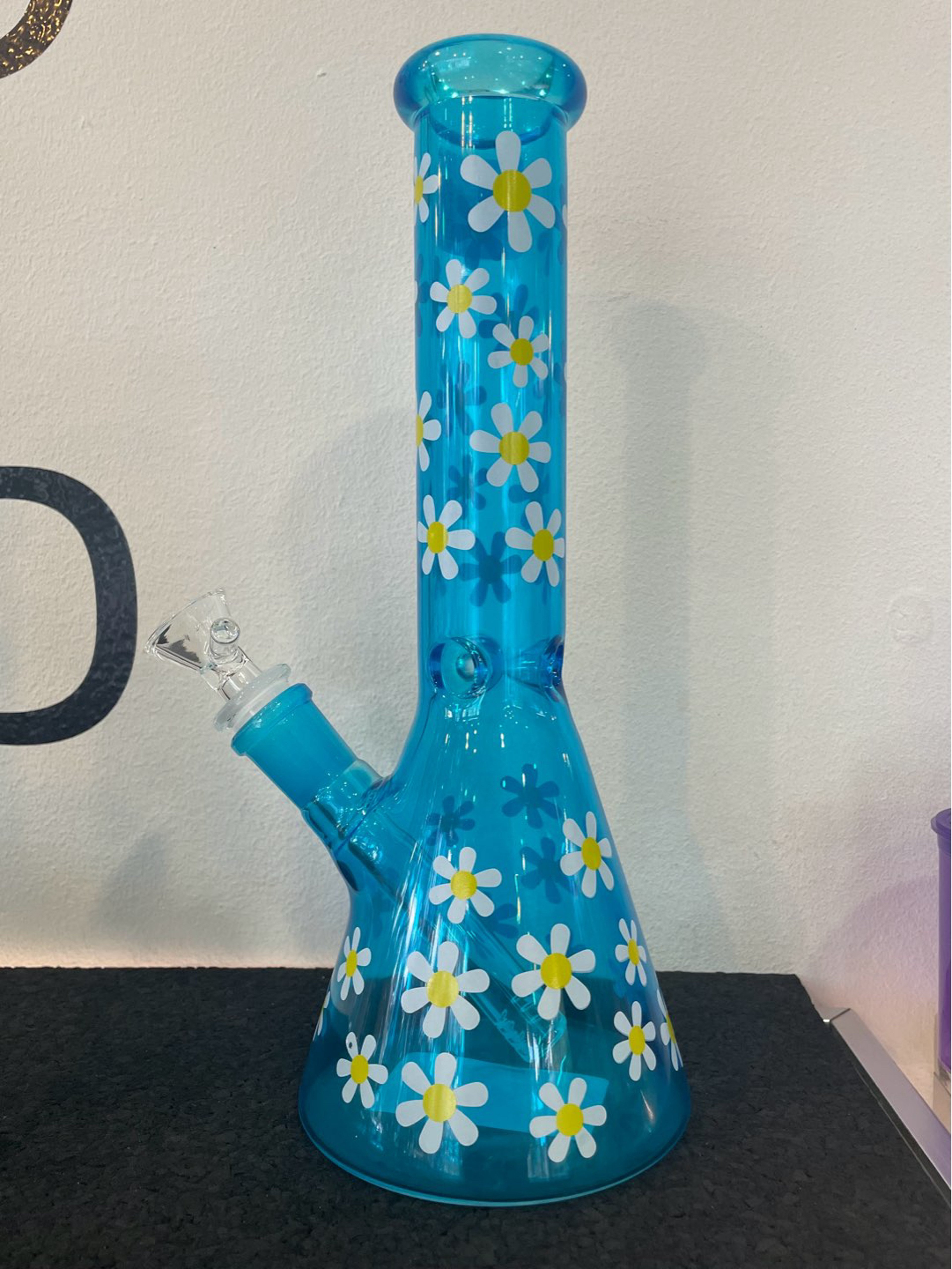 Preview pic of Fluorescent Sun Flower Beaker Blue