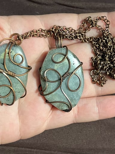 Preview pic of Wire wrapped necklaces