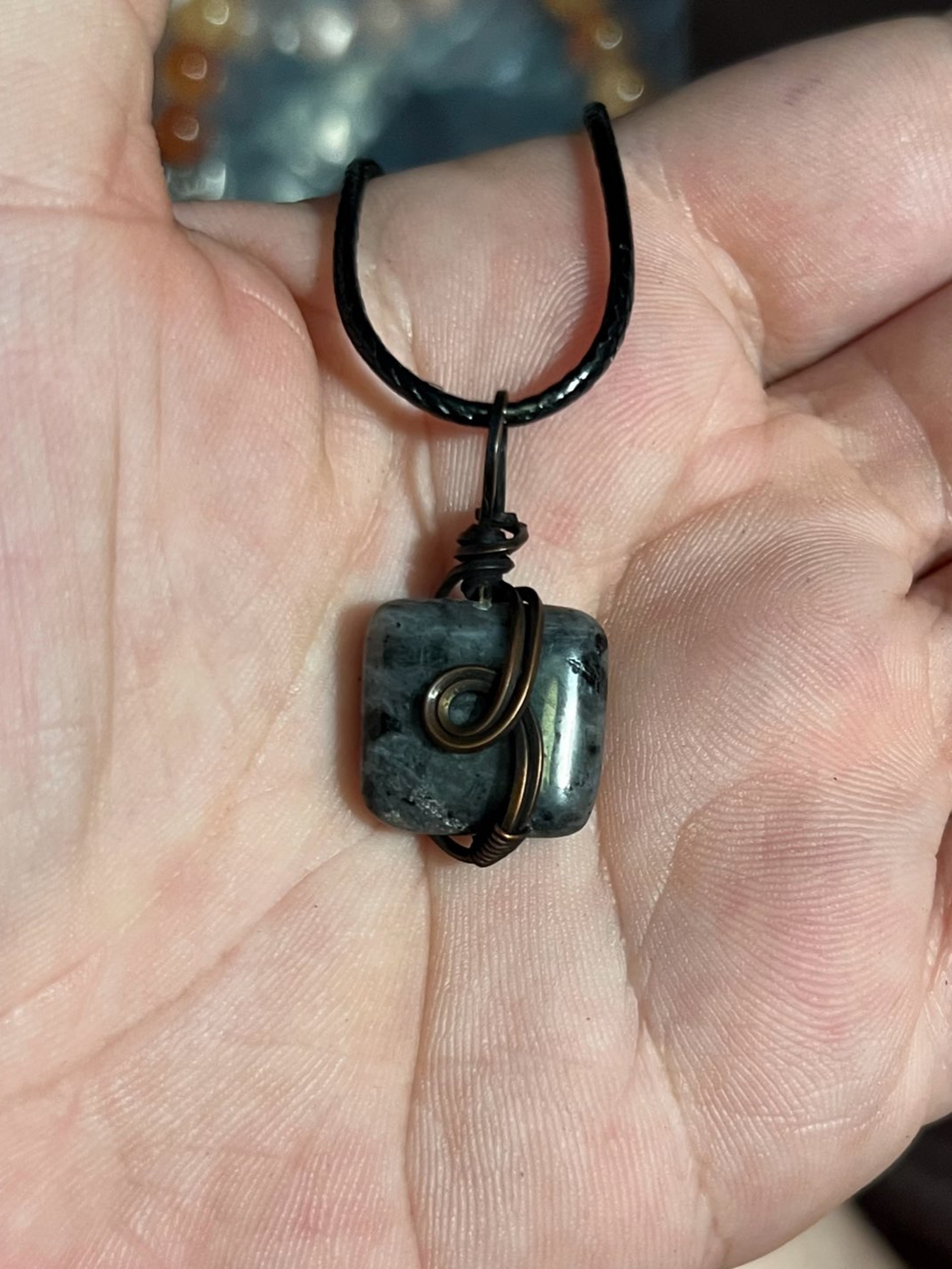 Small wire wrapped necklace image 0
