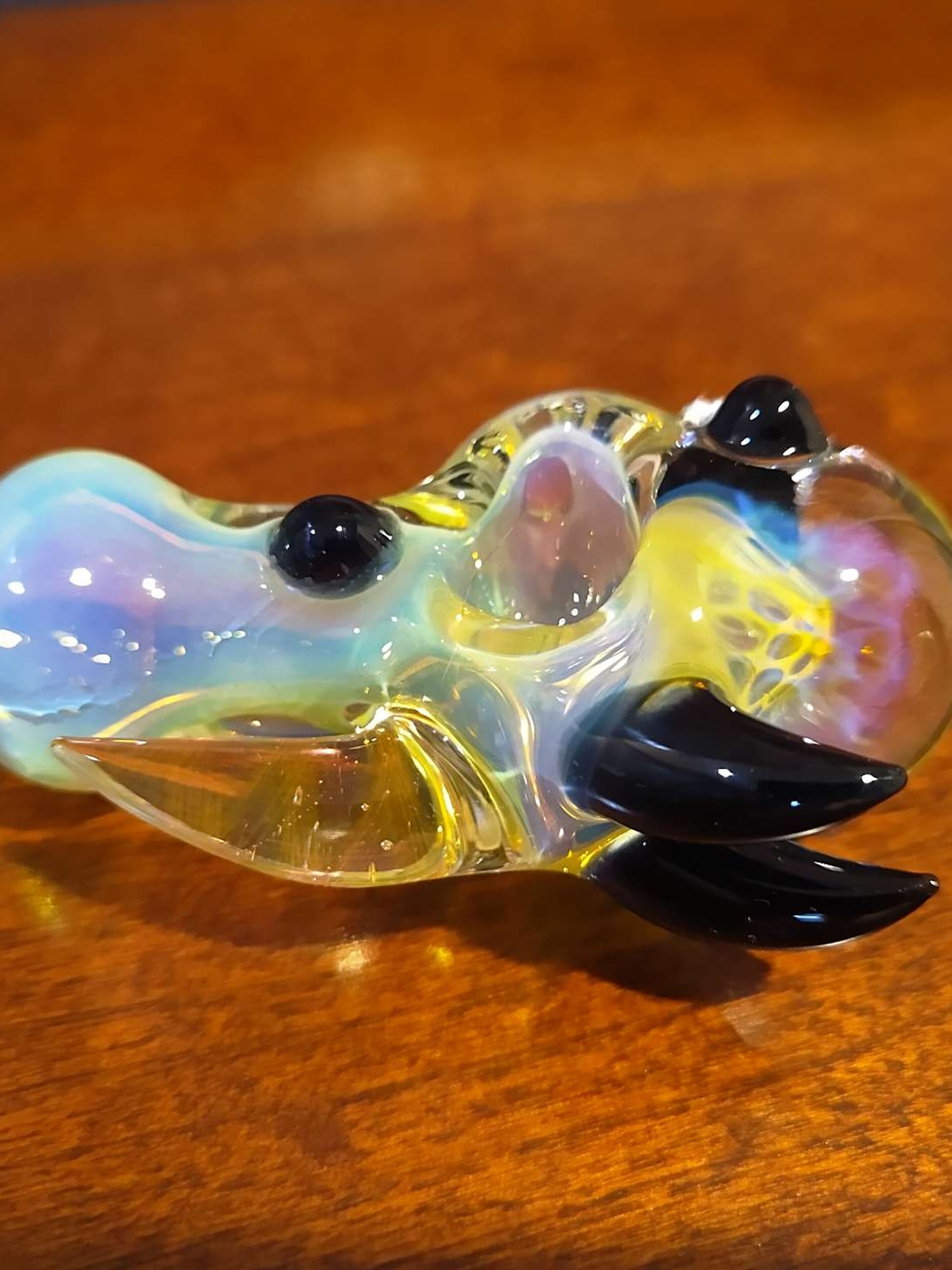 Fumed Implosion Glass Bowl image 0