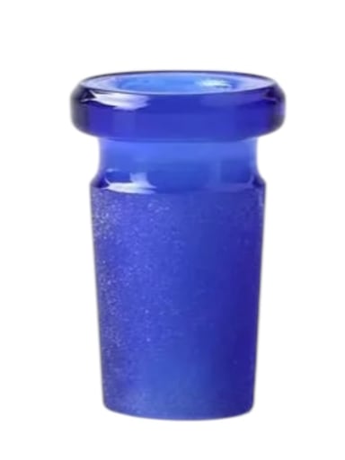 Preview pic of Blue Glass Adapter – 14mm Male to 10mm Female Joint Converter