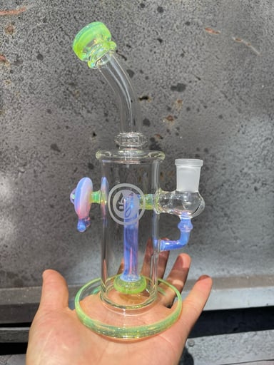 Preview pic of Lucid and green slyme color, 8.5” tall and 14mm joint