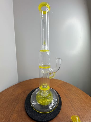 Preview pic of Sovereignty peyote pillar accented in encased transparent yellow