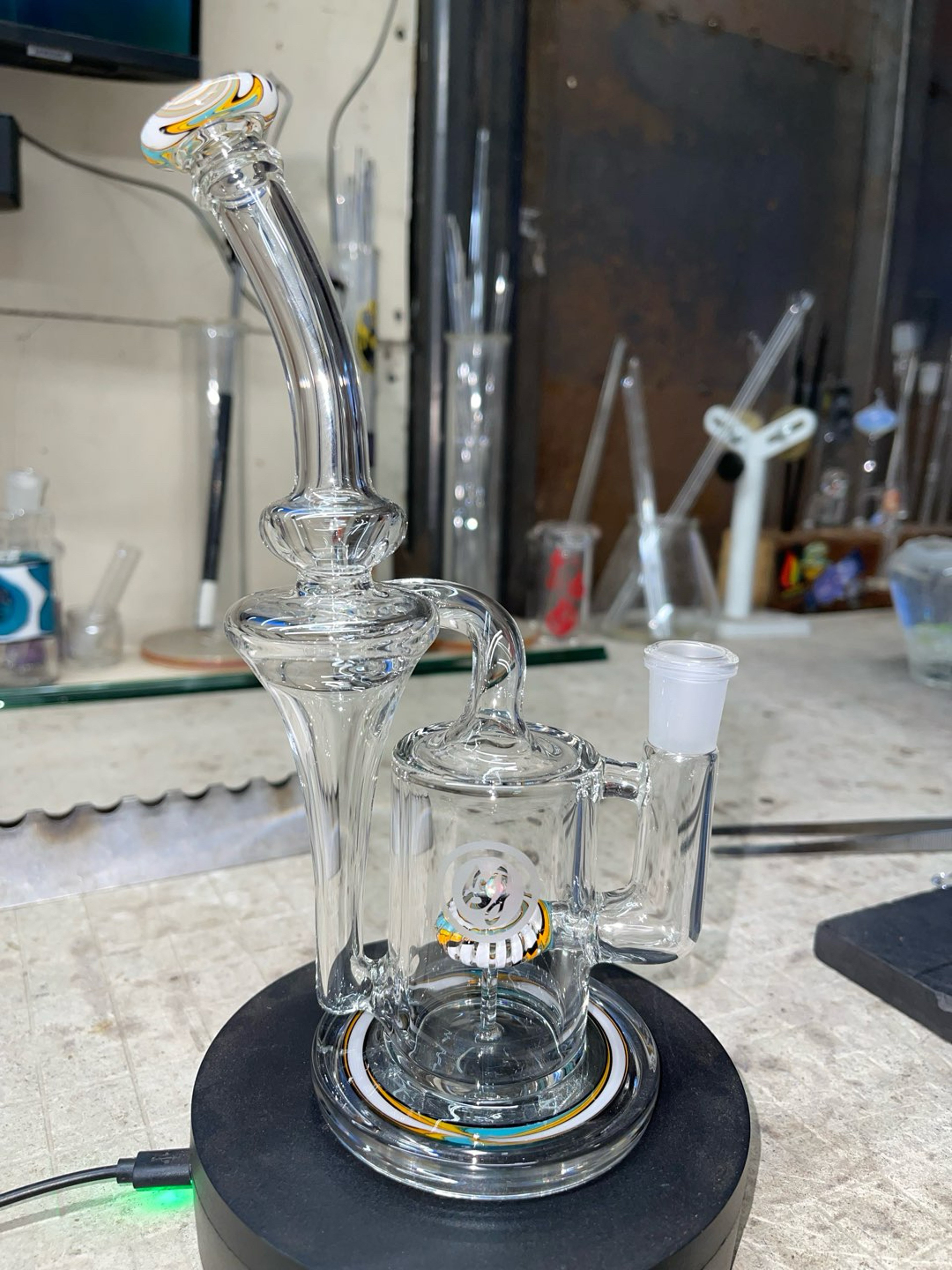 Preview pic of Recycler opal on perc 9” and 14mm joint