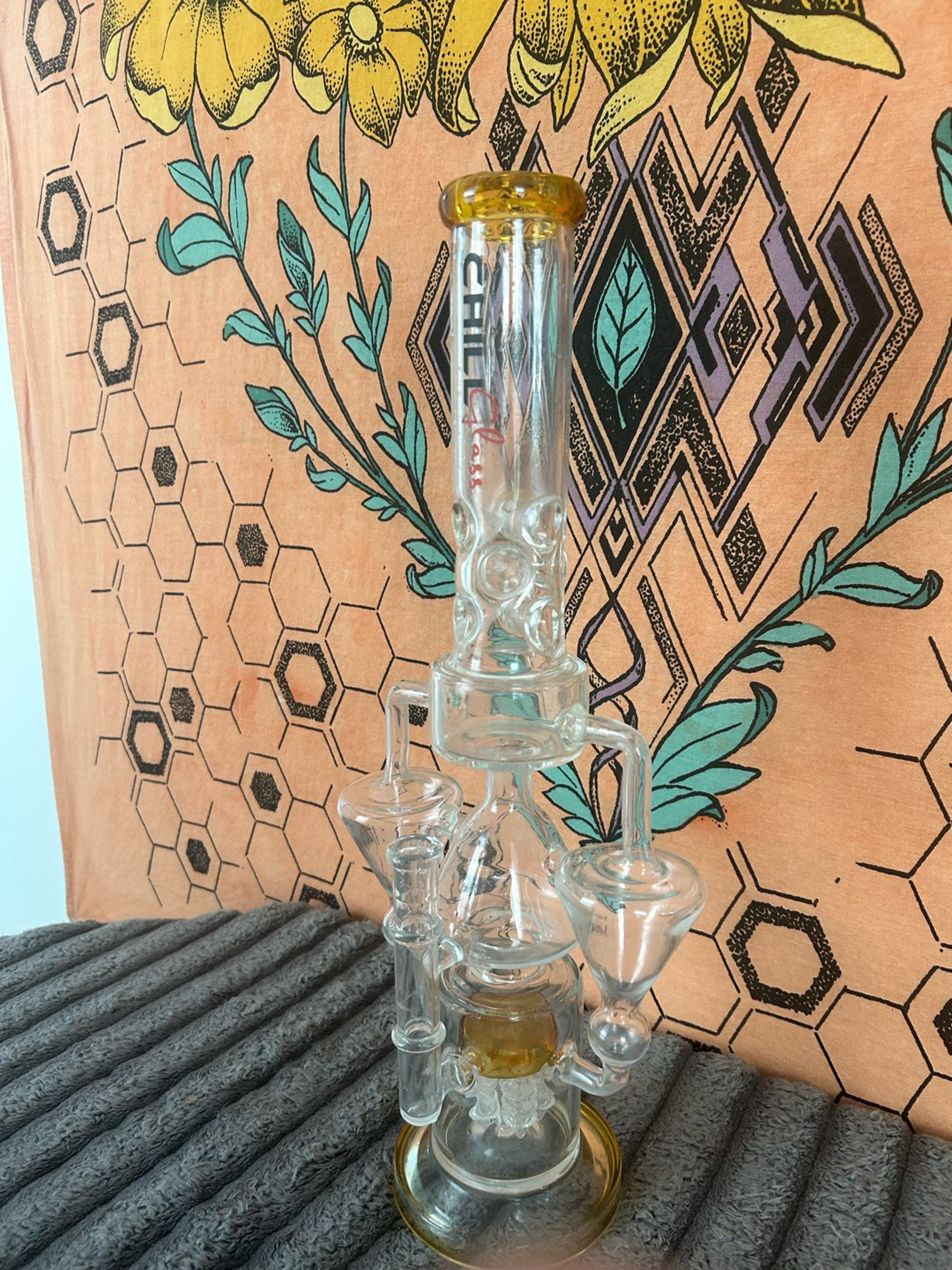 Chill glass flower cyclone recycler image 0