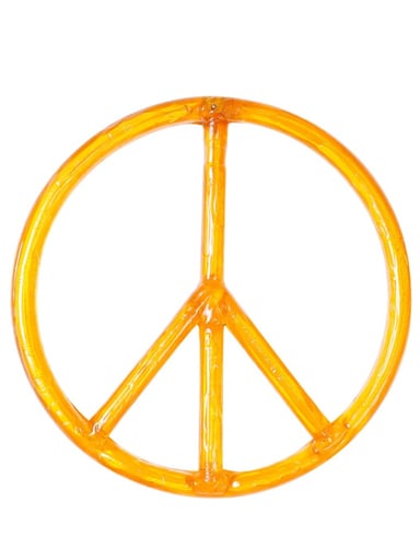 Preview pic of Vintage Acrylic Lucite Peace Sign