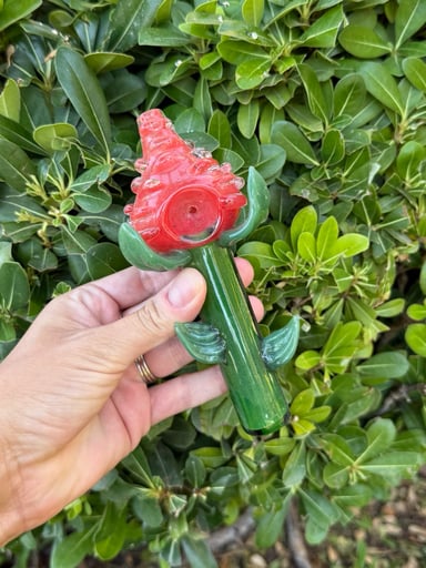 Preview pic of Strawberry Glass Hand Pipe