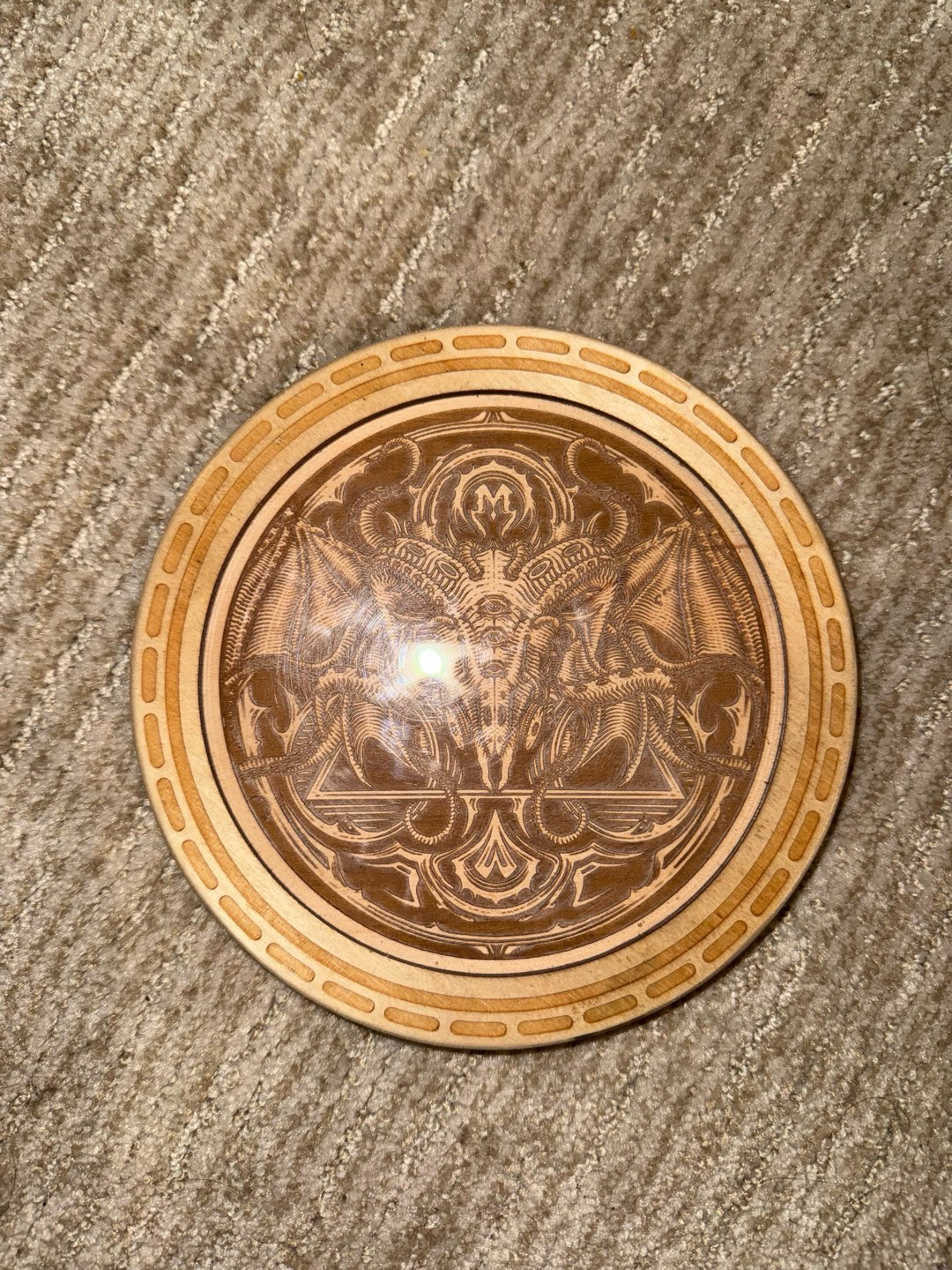 Mothership - 7” Wooden Launch Pad Coaster image 0