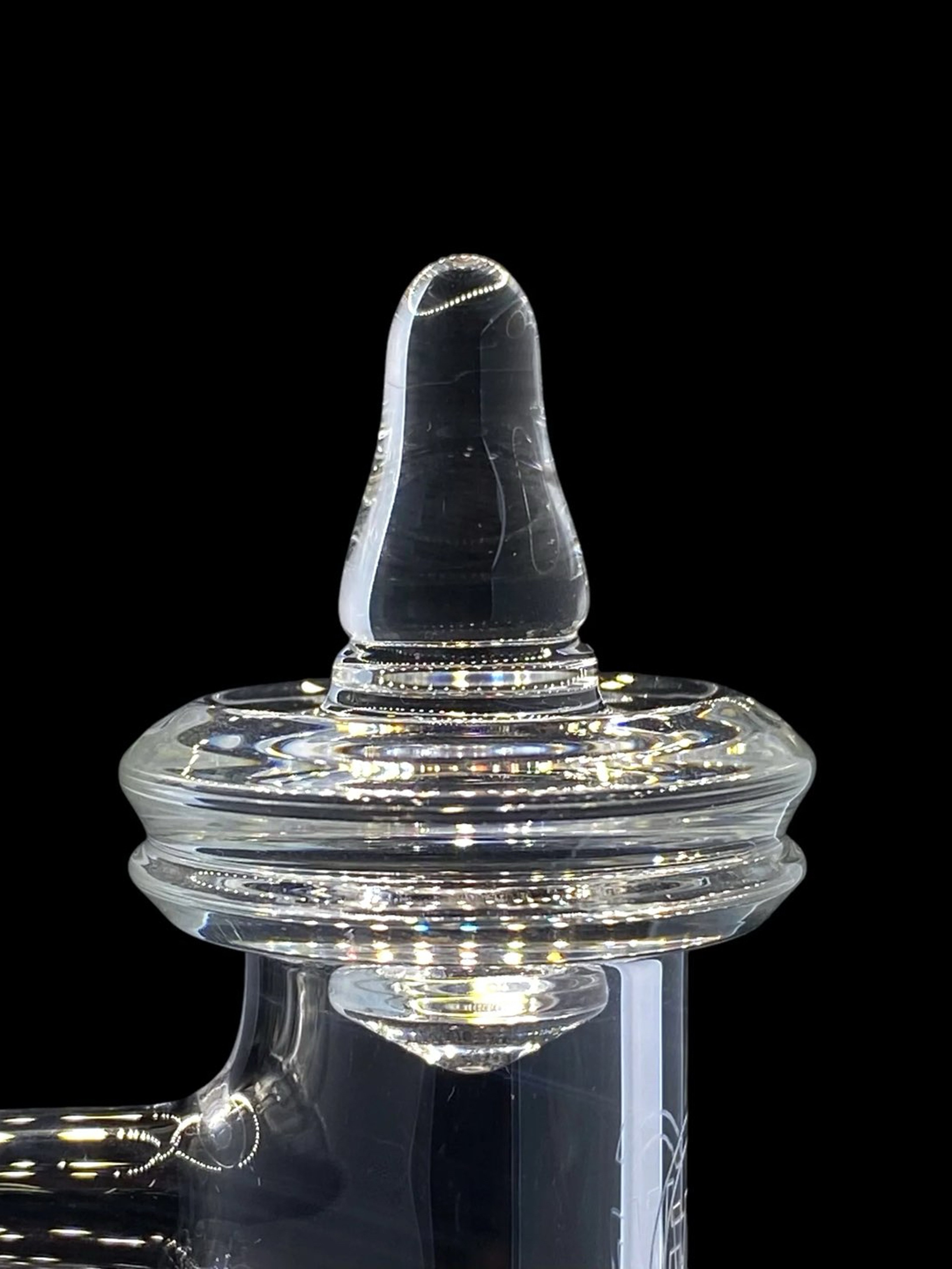 Preview pic of Clear Terp Slurper Cap by The Beardless Menace - Spinner Top