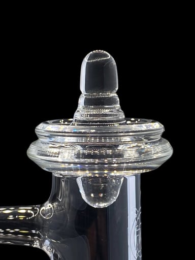Preview pic of Clear Terp Slurper Cap by The Beardless Menace - Spinner Top