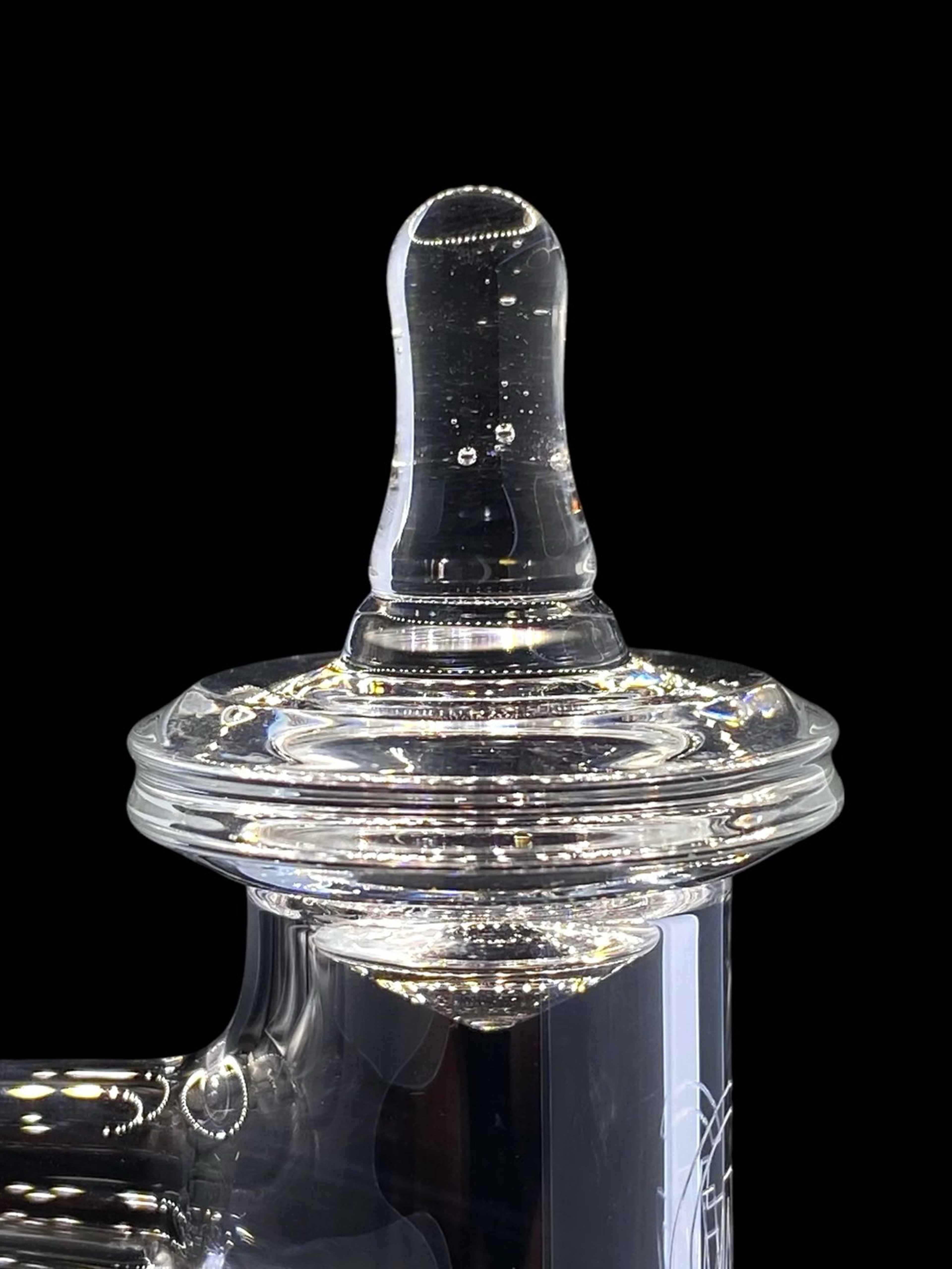Clear Terp Slurper Cap by The Beardless Menace - Spinner Top image 0