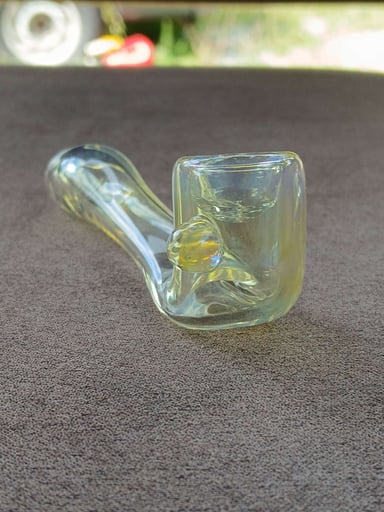 Preview pic of Carbless silver fumed color change minute pipe