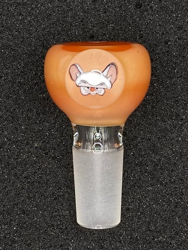 Preview pic of Keys Glass - 14mm Single Hole The Brain Glass Bowl Slide