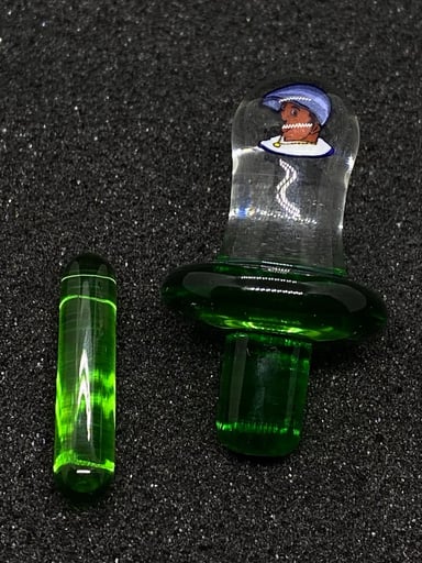 Preview pic of Keys Glass - Biggie Smalls Portland Green Control Tower Plug Cap Set