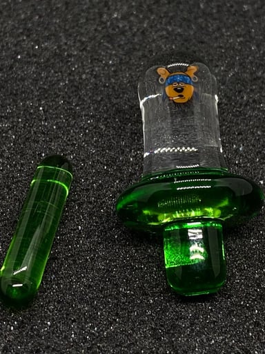 Preview pic of Keys Glass - Scooby Doo Portland Green Control Tower Plug Cap Set