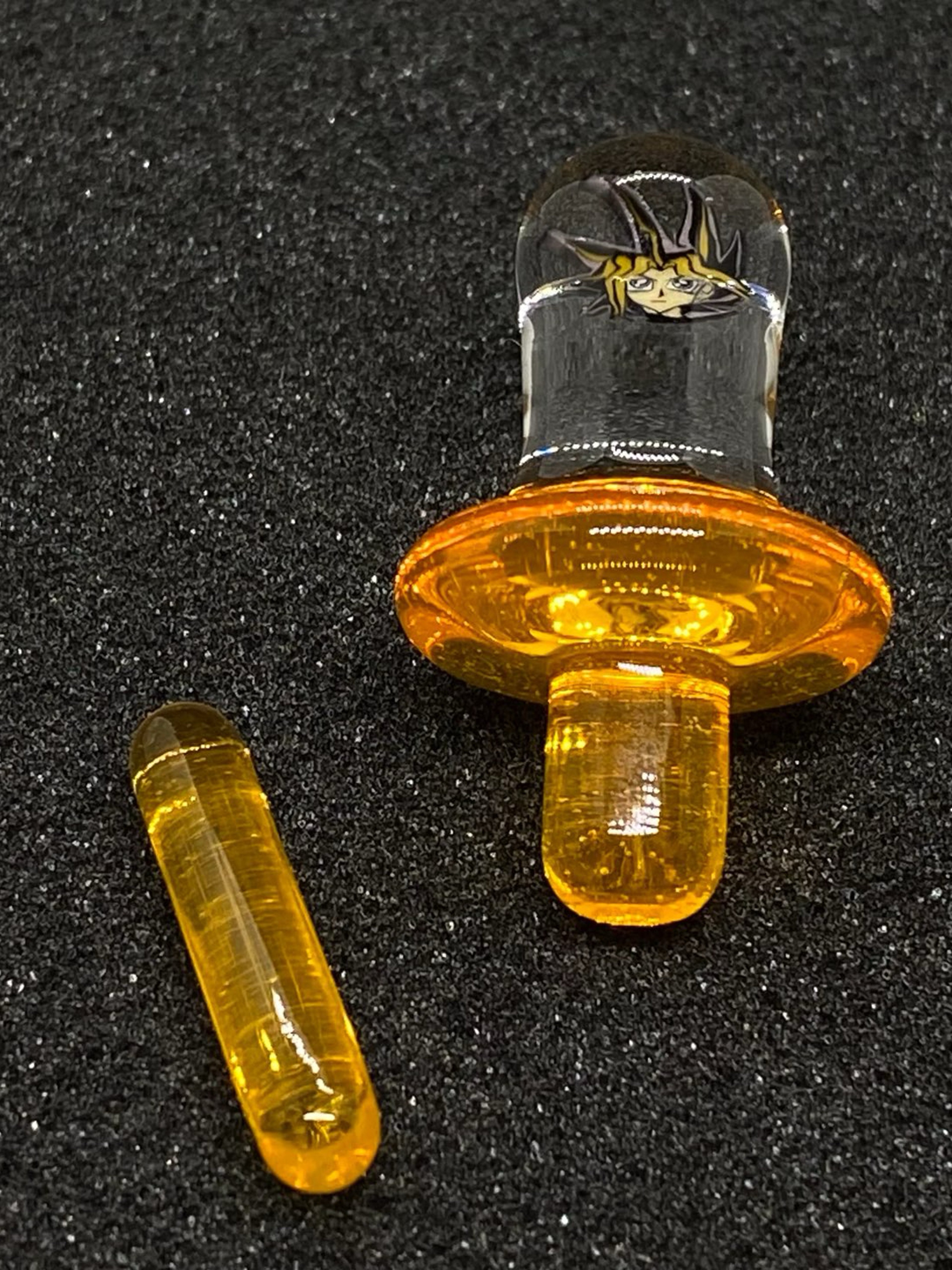 Keys Glass - Yugioh Orange Crush Control Tower Plug Cap Set image 0