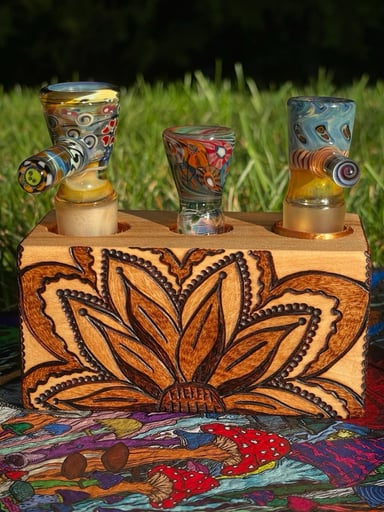 Preview pic of 3 Hole 18mm & 14mm Flower Slide Block