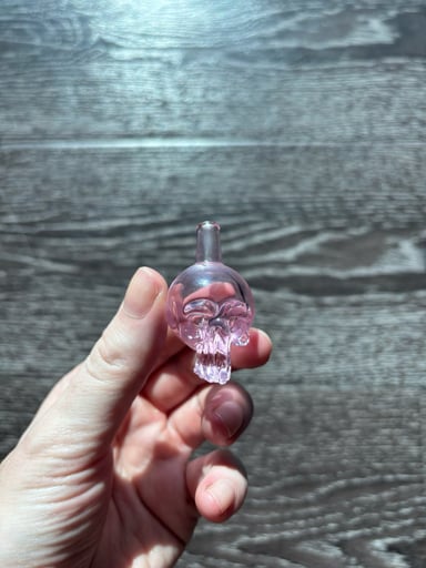 Preview pic of Weil Skull Head Carb Cap Pink