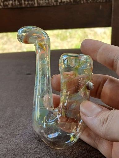 Preview pic of Silver and gold fumed color changing sherlock