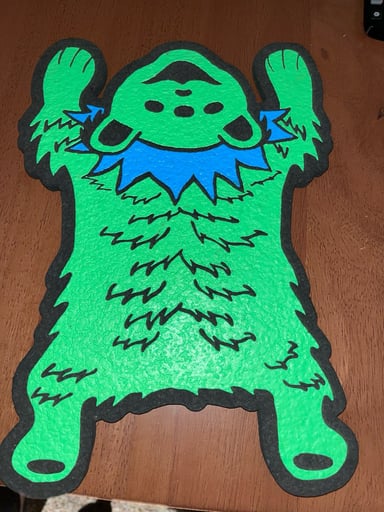 Preview pic of Green bear moodmat