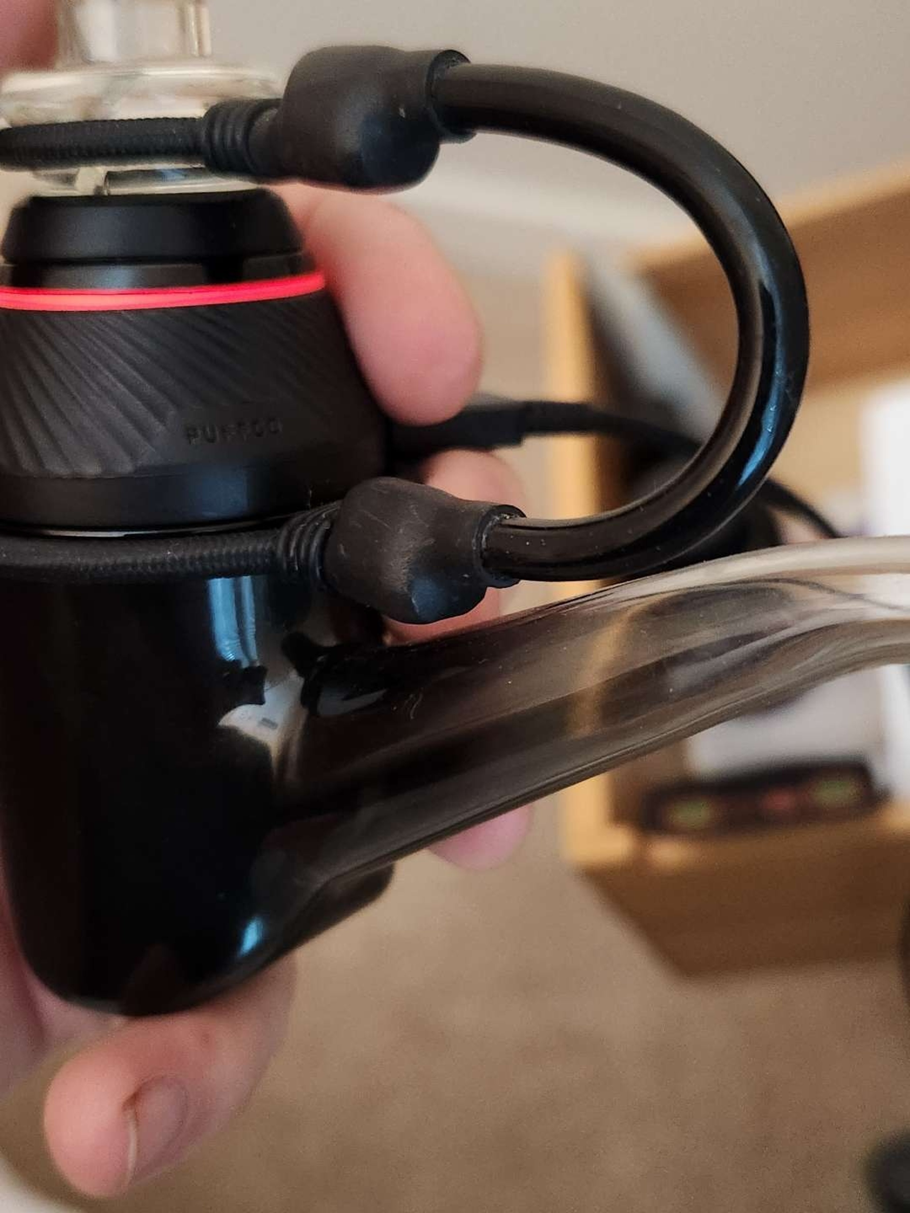 Preview pic of Puffco proxy, one trick pony cap and terp pearl, extra used atomizer, case