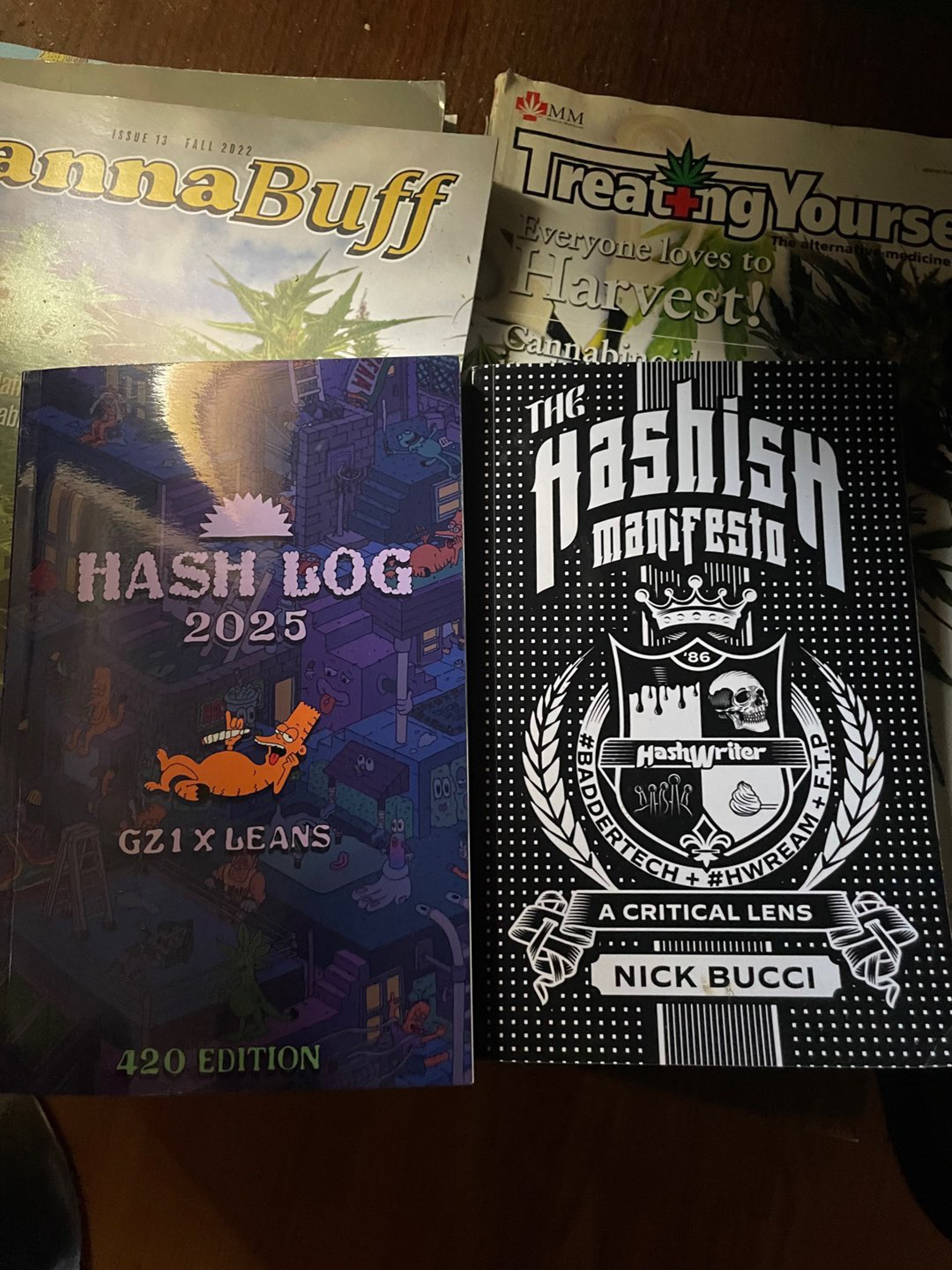 Preview pic of GZ1 2025 Hash Log + Hashish Manifesto : A Critical Lense, Bundle dealio stealio