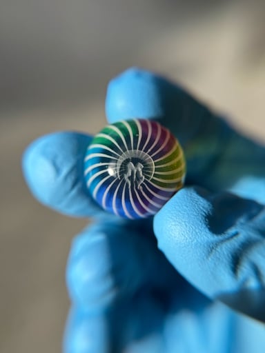 Preview pic of Mothership Glass - Rainbow Marble