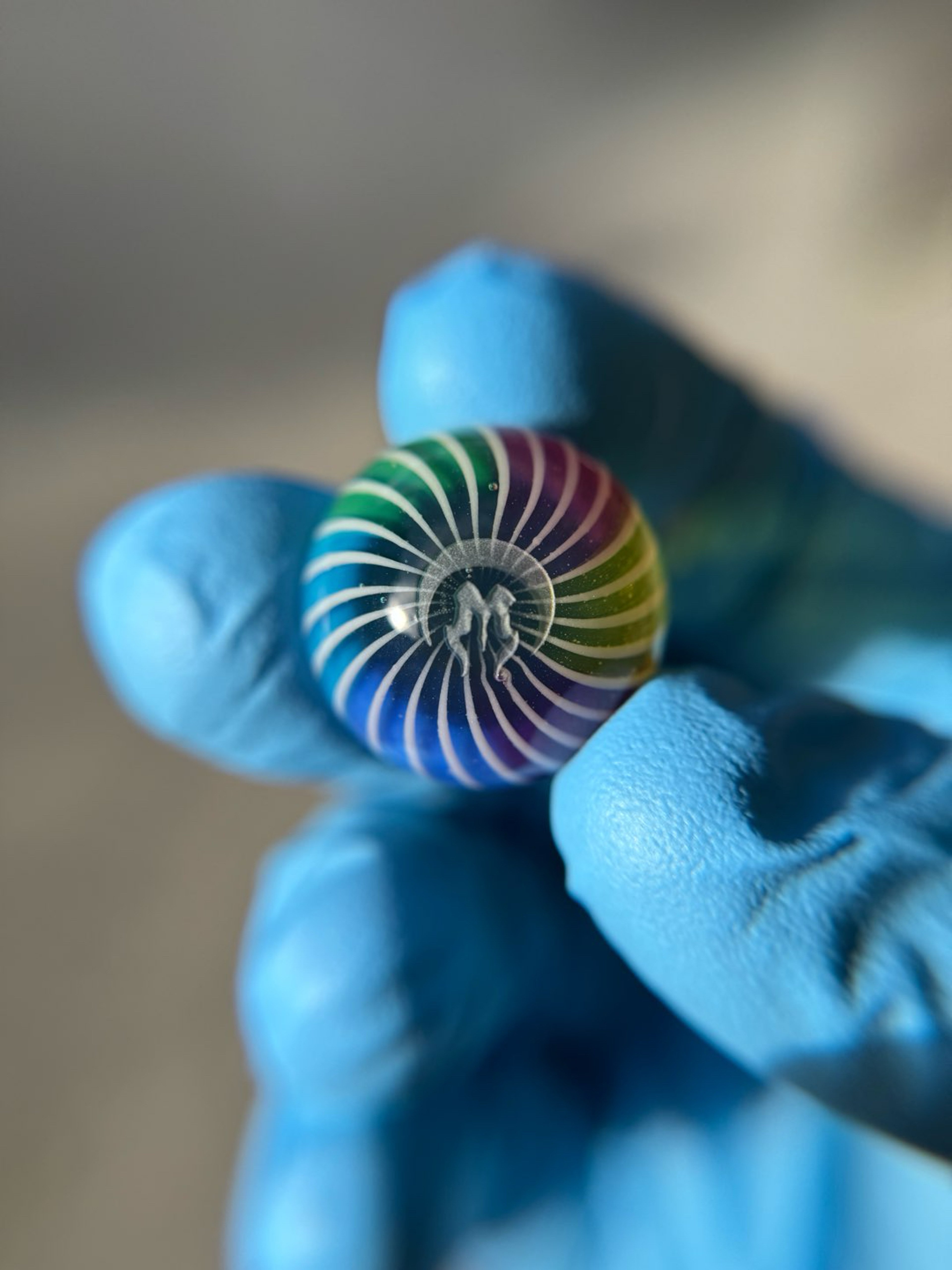 Preview pic of Mothership Glass - Rainbow Marble