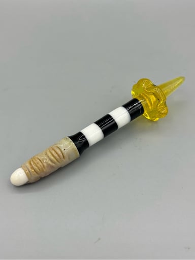 Preview pic of Zach P (Ouchkick)Traffic Cone & Finger Dabber |CFL  Color Shift | Signed