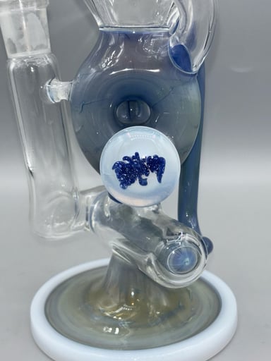 Preview pic of 2020 Ben Wilson Glass Stemless Inline Recycler W/ Triple Donut Splashguard