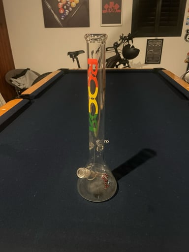 Preview pic of 18”Inch RooR Rasta Beaker Bong
