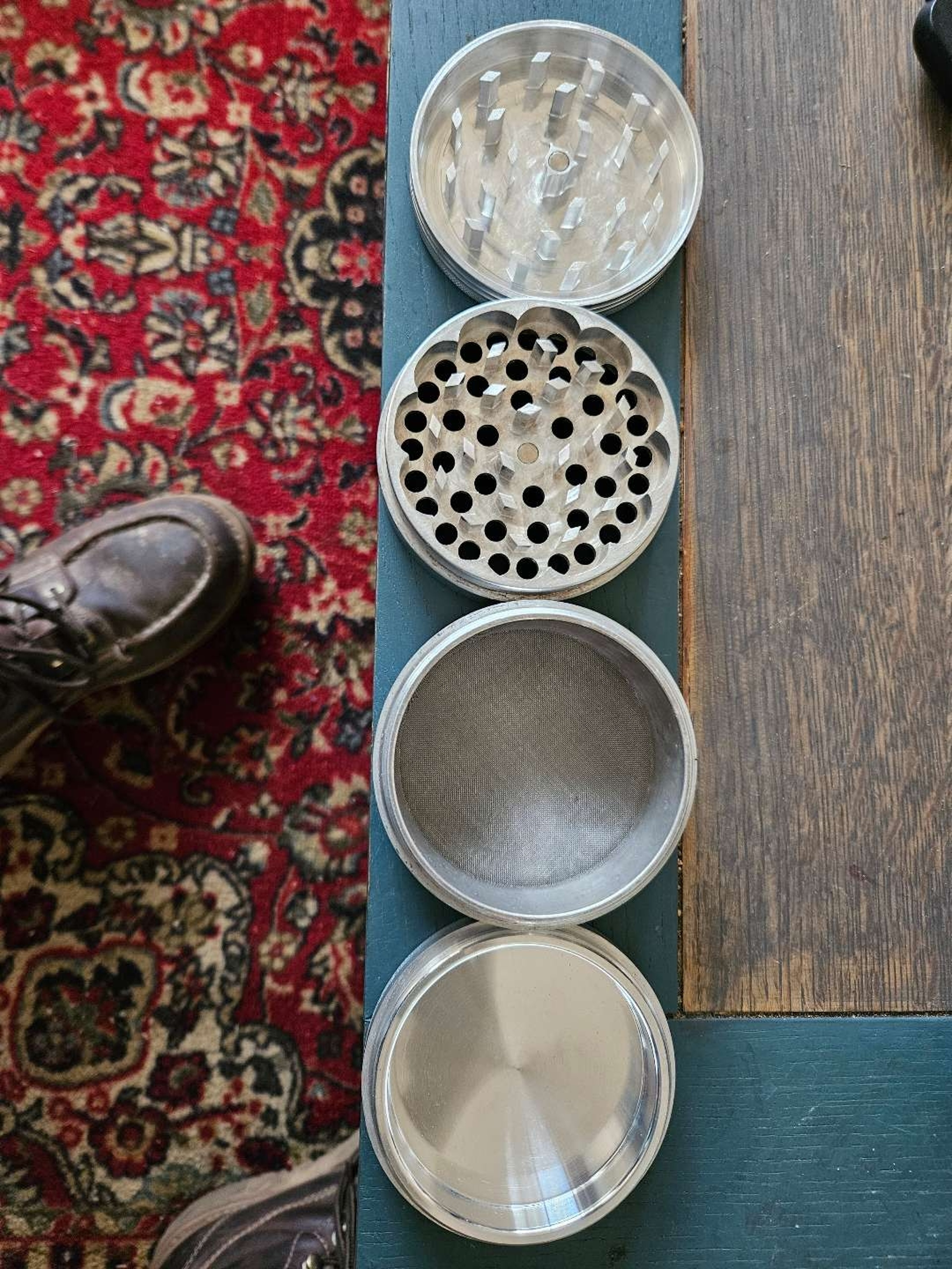Preview pic of Large polished 4 piece space case grinder