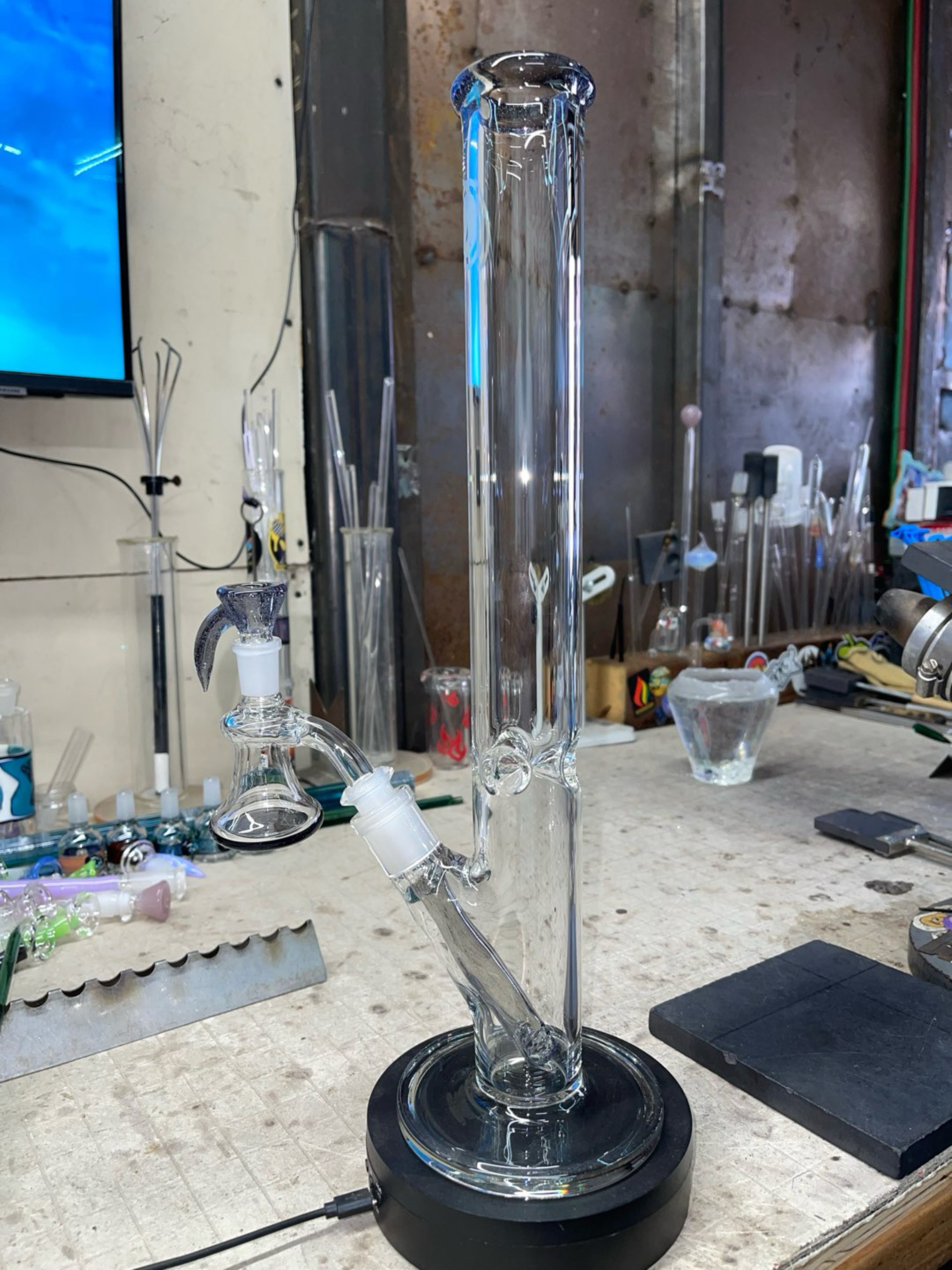 Preview pic of Parallax cfl color, 16”44mm, gridded steam, 3 holes slide