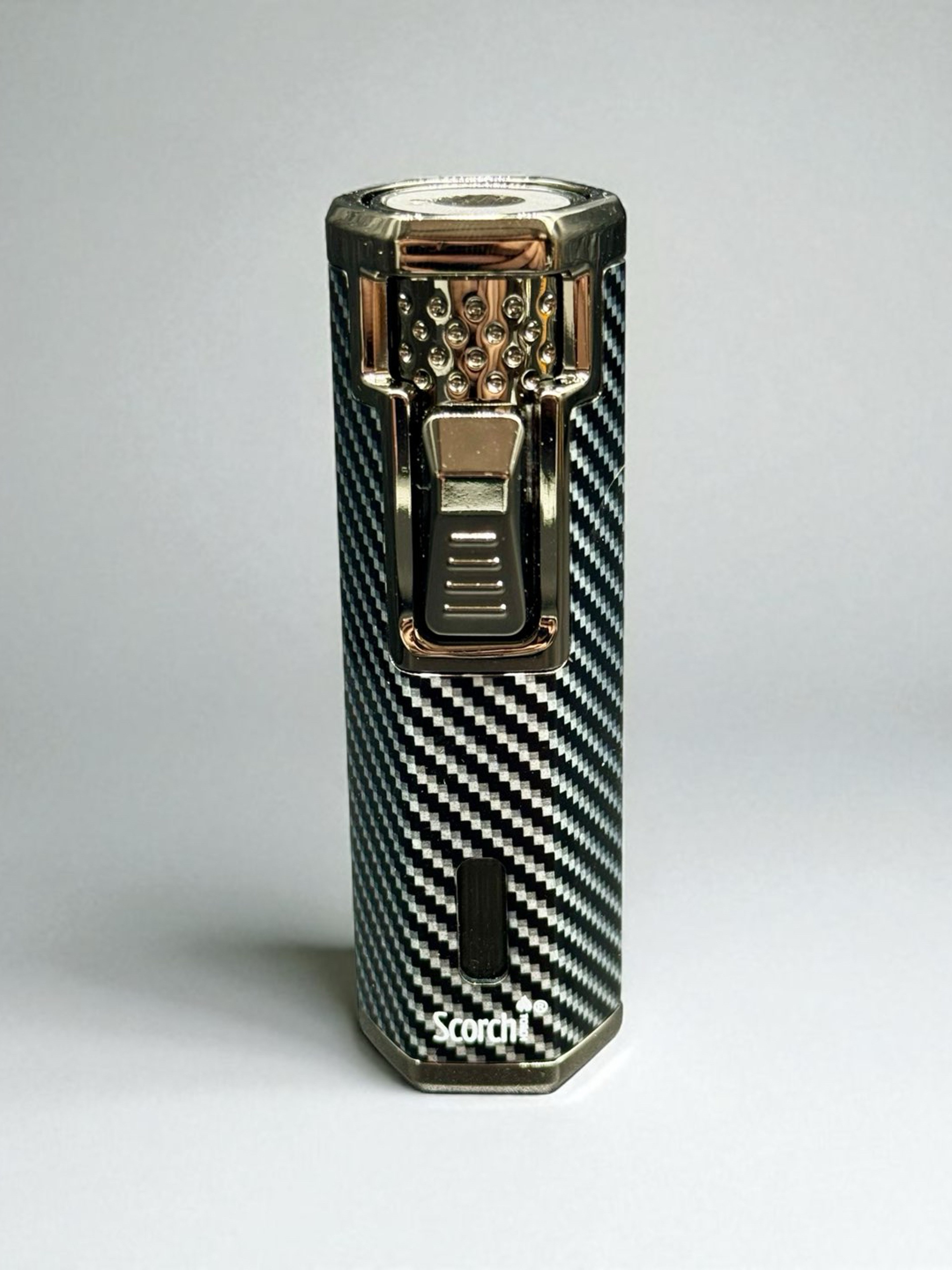 Preview pic of Scorch Torch 61808 – Heavy Duty Single Flame Torch Lighter (Carbon Fiber) – Ships Prefilled with Butane