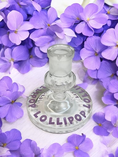 Preview pic of LollipOp Thick Glass 14mm Female Stand in Purple 🪻