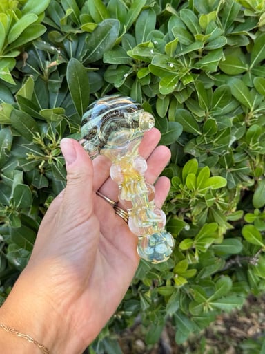Preview pic of Dicro Swirl Fumed Glass Hand Pipe