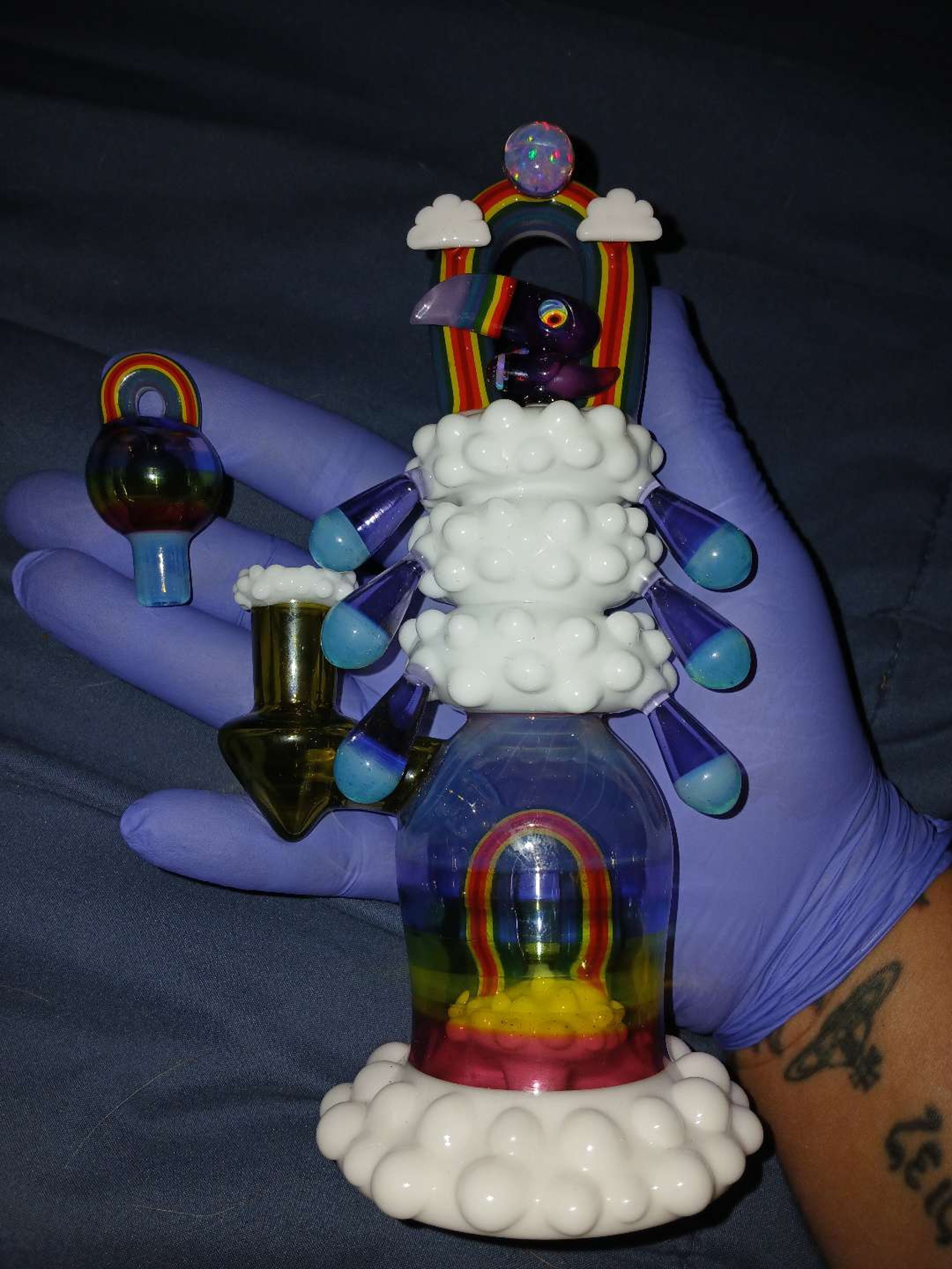 Preview pic of 2023 RJGlass Custom Tucan Cloud Rig w/ matching carb cap