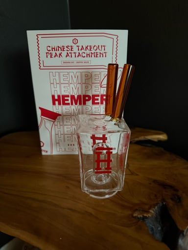 Preview pic of Hemper Glass Chinese Take Out Puffco Topper
