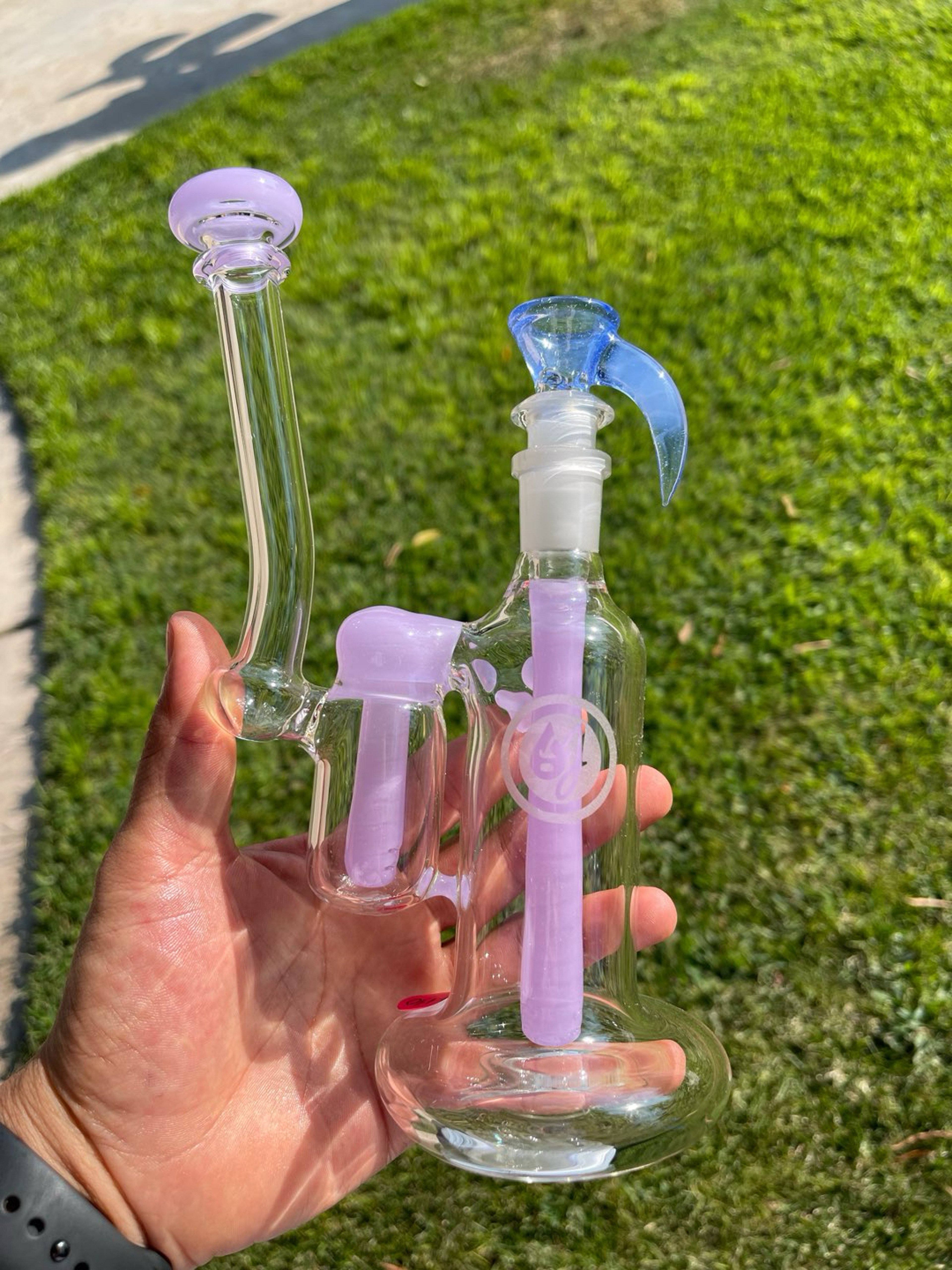 Preview pic of Cotton candy dub bub, 14mm 3 holes slide