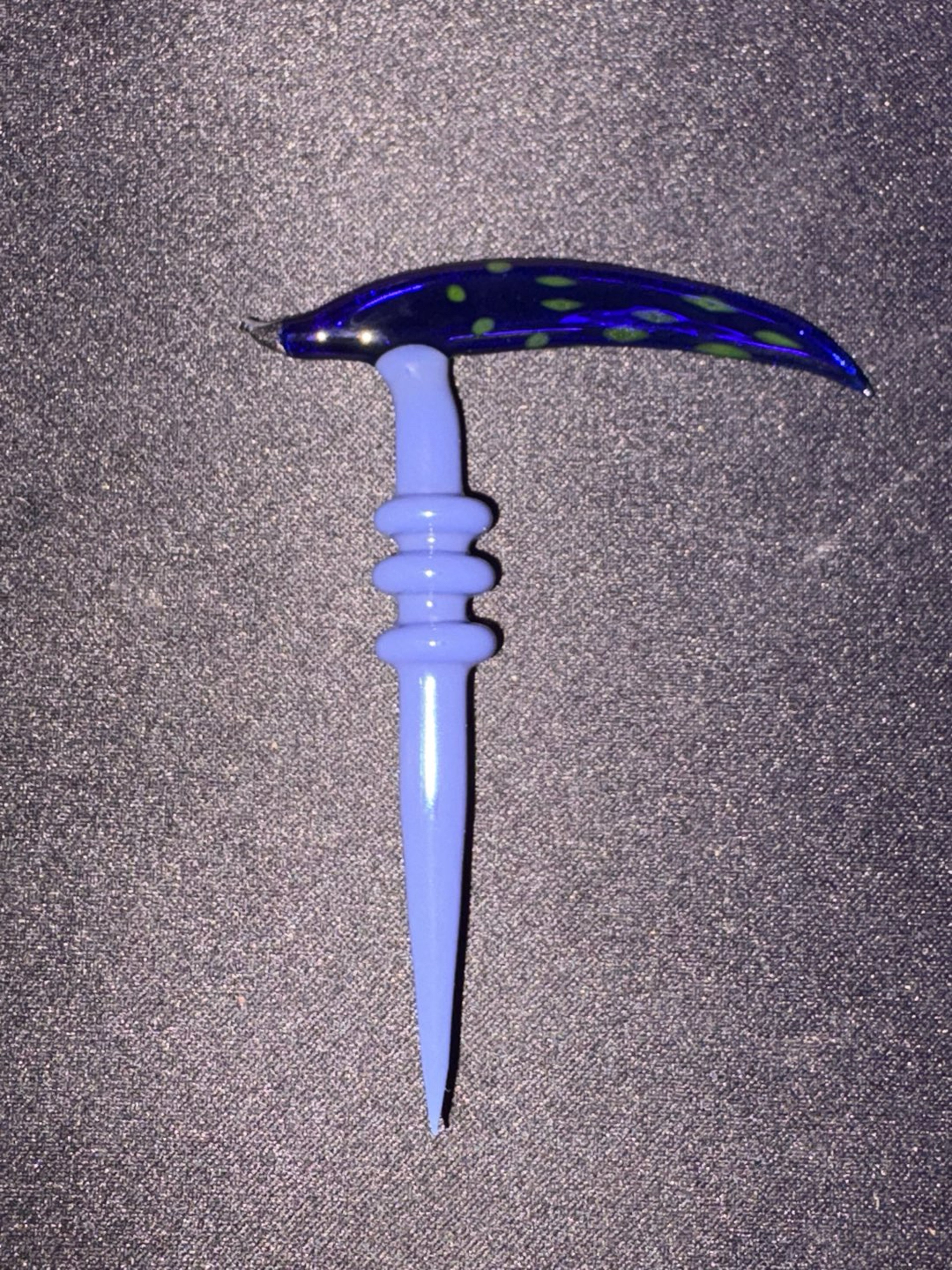 Marvinsglass024 💙🍋 Purple 3 Ring Scythe with Cobalt Lemom Blade 🍋💙 image 0