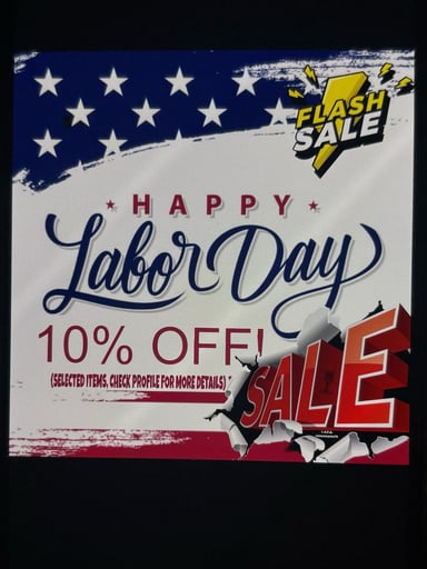 Preview pic of 10% OFF LABOR DAY SPECIAL!