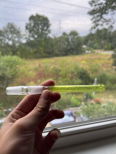 Preview pic of Green slyme downstem kjh glass