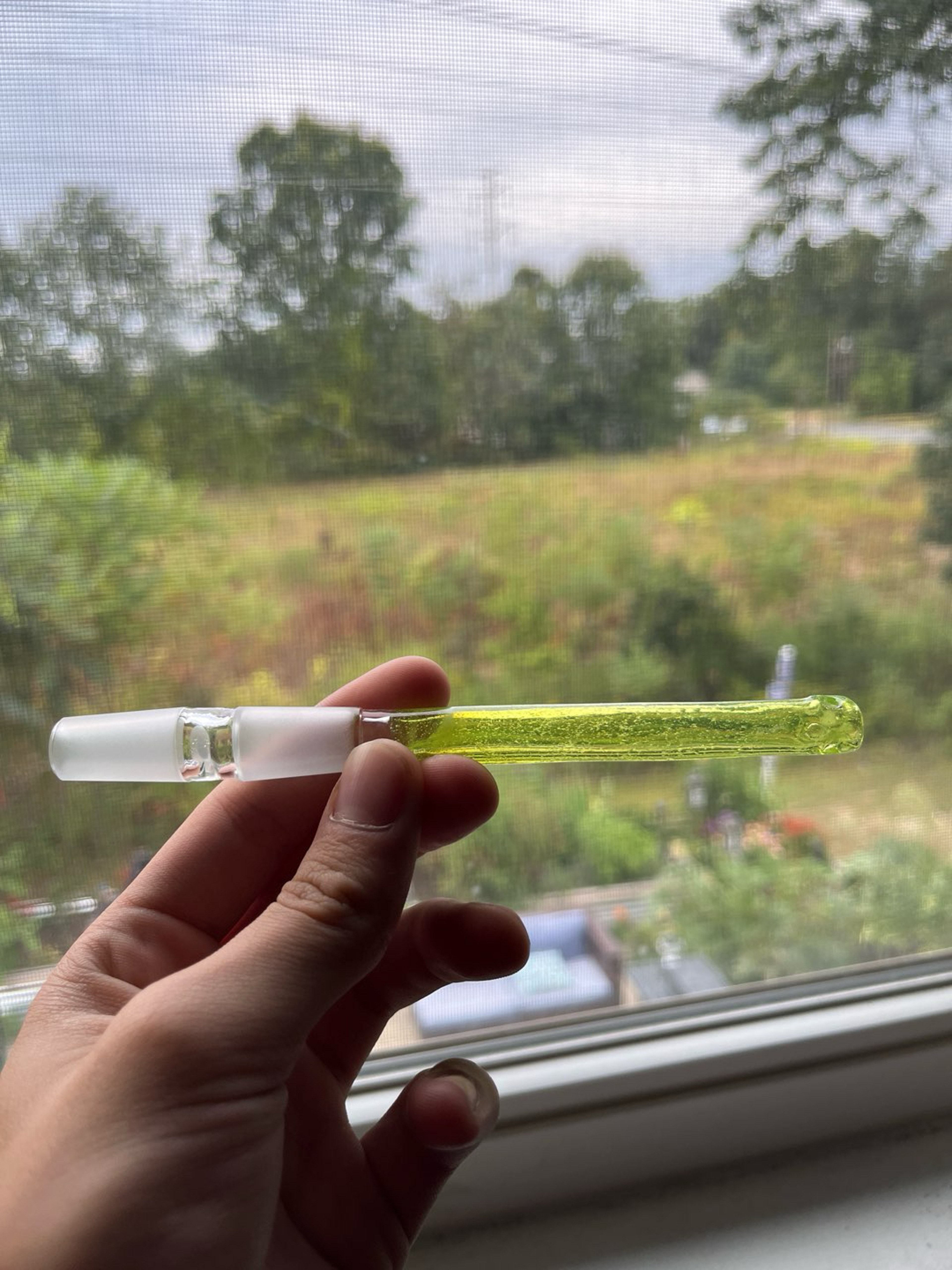 Preview pic of Green slyme downstem kjh glass