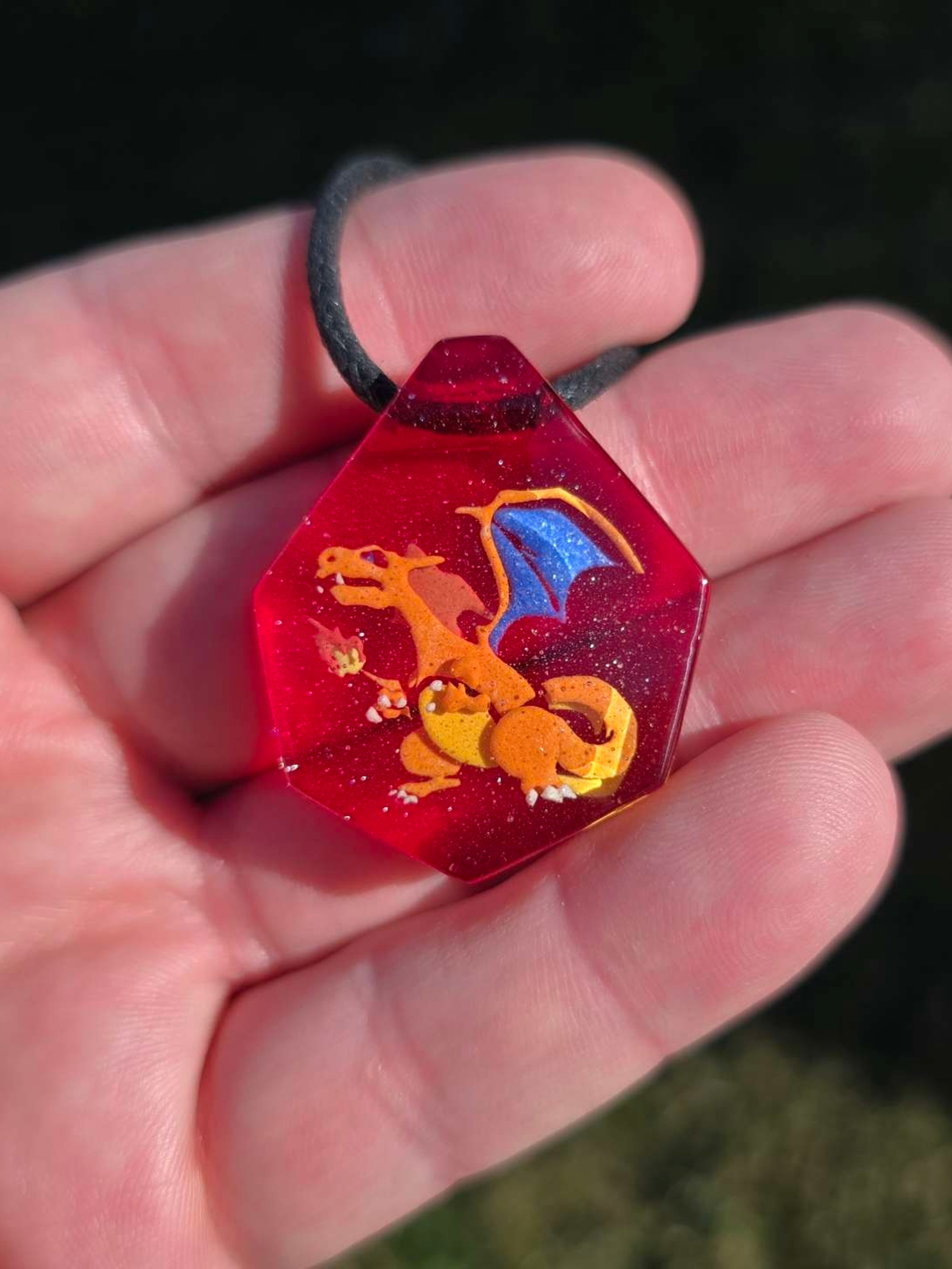 Charizard Layered Glow UV Pendant image 0