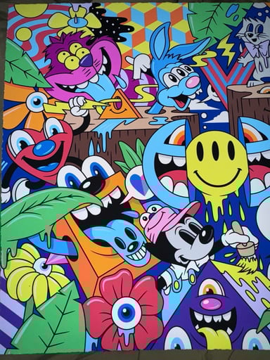 Preview pic of Greg Mike "Every Day Counts 2" 23 Color Screen Print Poster 24"x30"