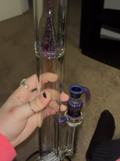 Preview pic of Ashme Glass 45x5 Dual Stem w/ Splash Guard